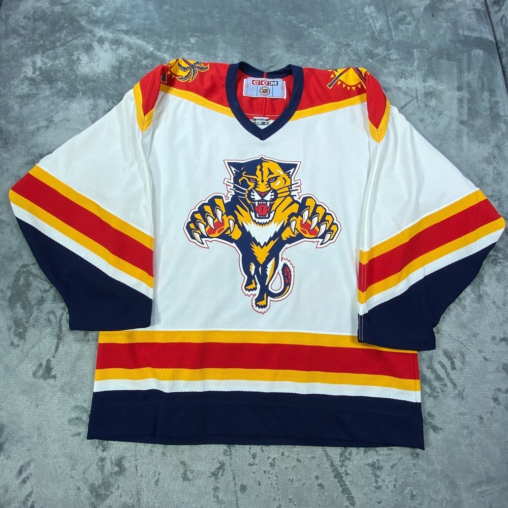VINTAGE John Vanbiesbrouck CCM Florida Panthers Hockey Jersey Mens‎ Medium #34